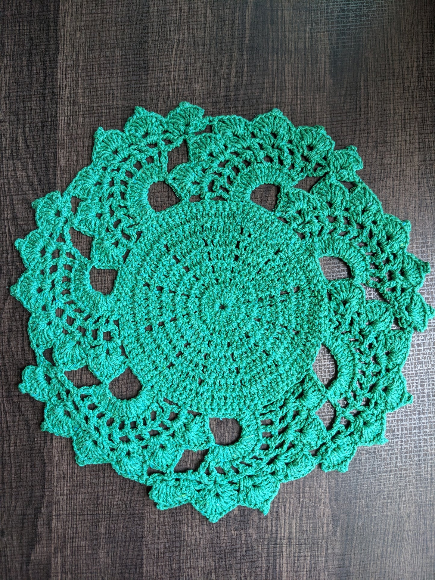 Round Crochet Placemats - Solid Colors