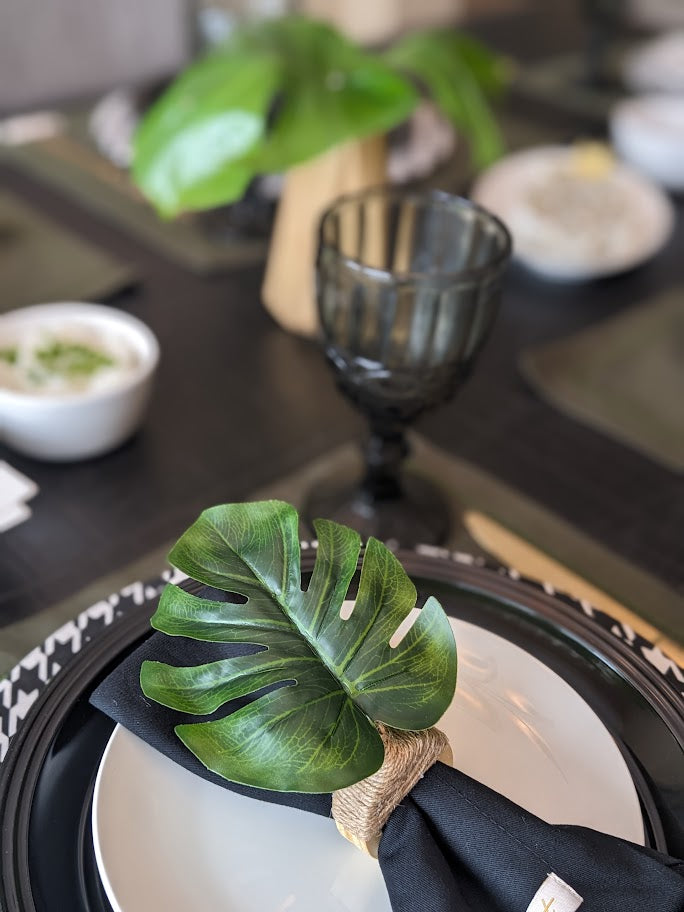 Monstera Leaf Napkin Ring