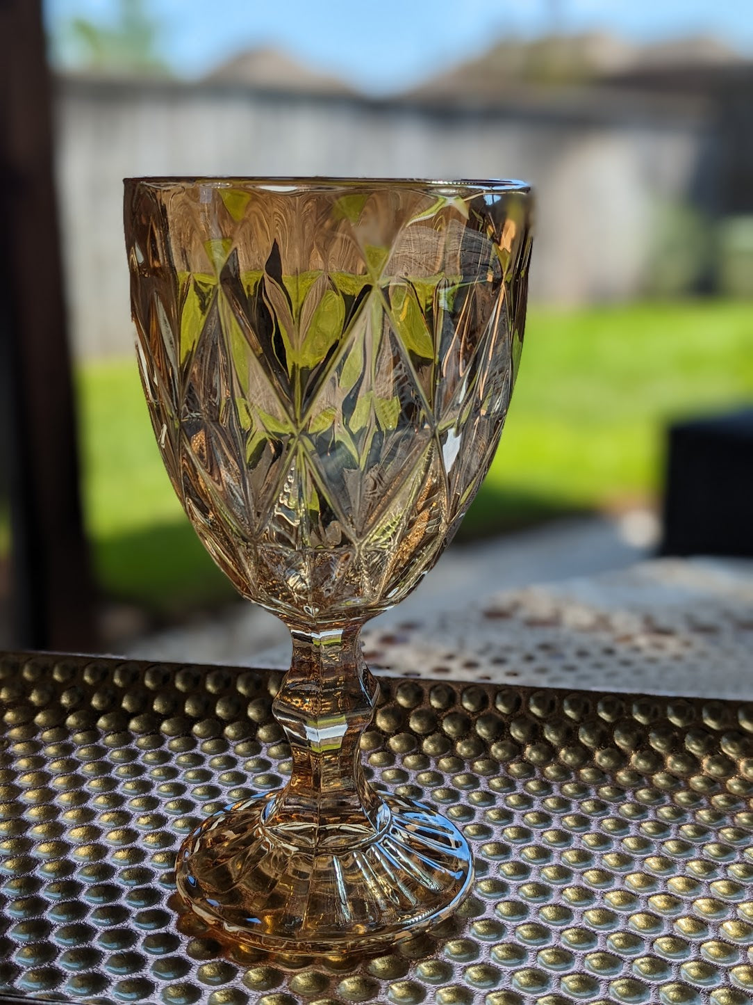 Colored Glass Goblets