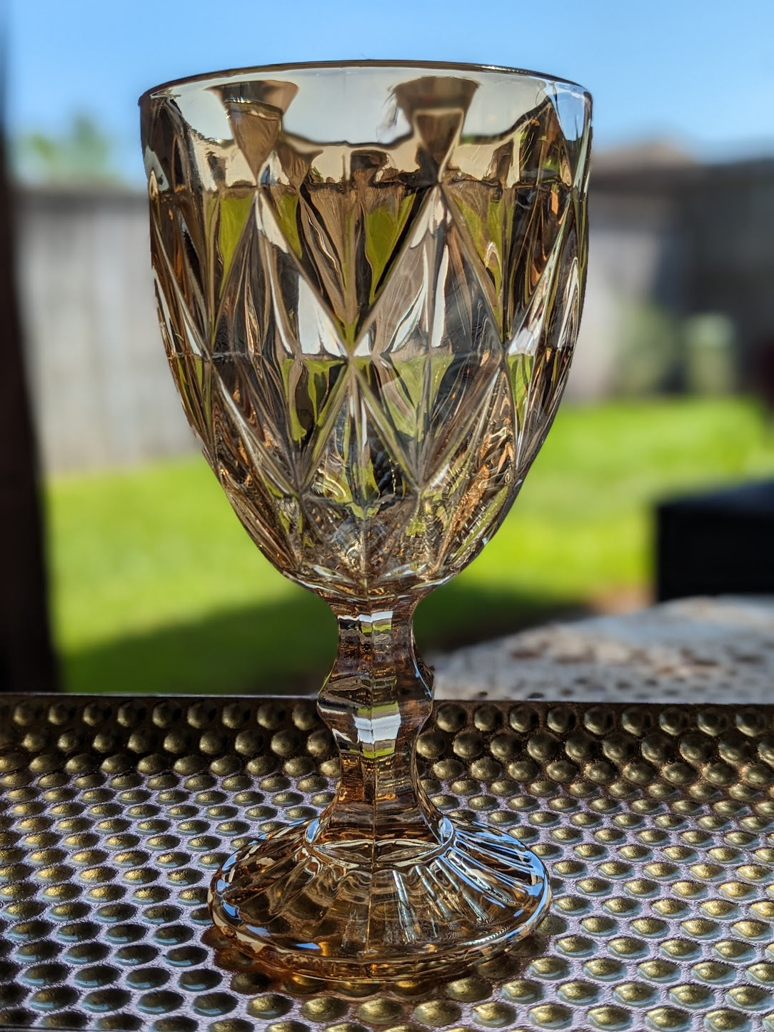 Colored Glass Goblets