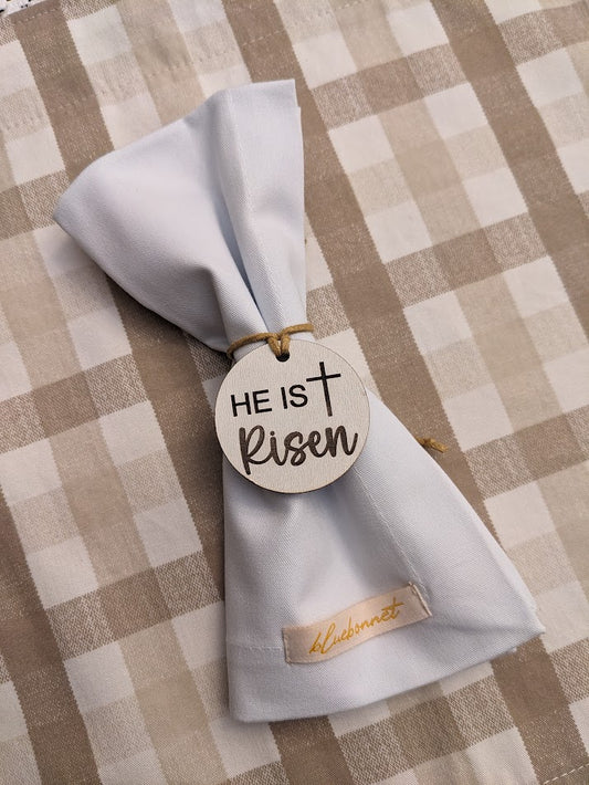 "He is Risen" Napkin Ring
