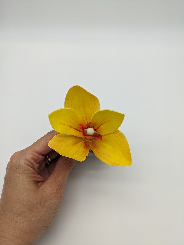 Yellow Orchid Napkin Ring