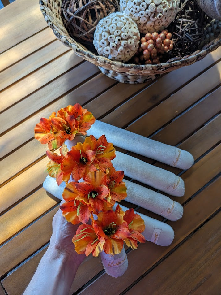 Orange Alstroemerias Napkin Ring