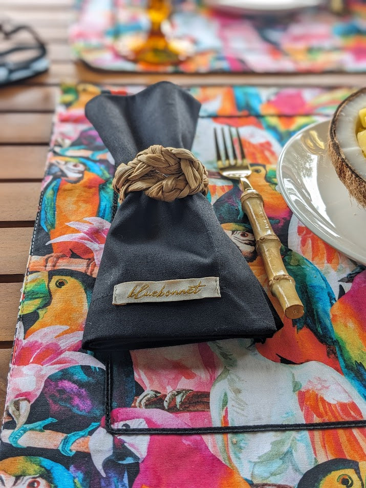 Dried Banana Leaf Napkin Ring