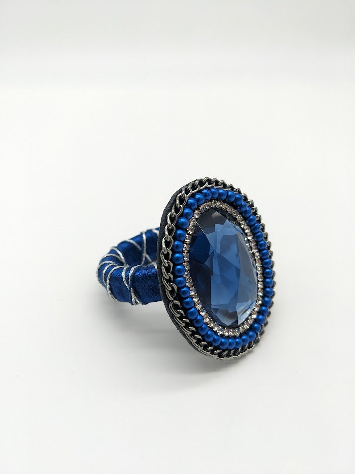Blue Stone Napkin Ring