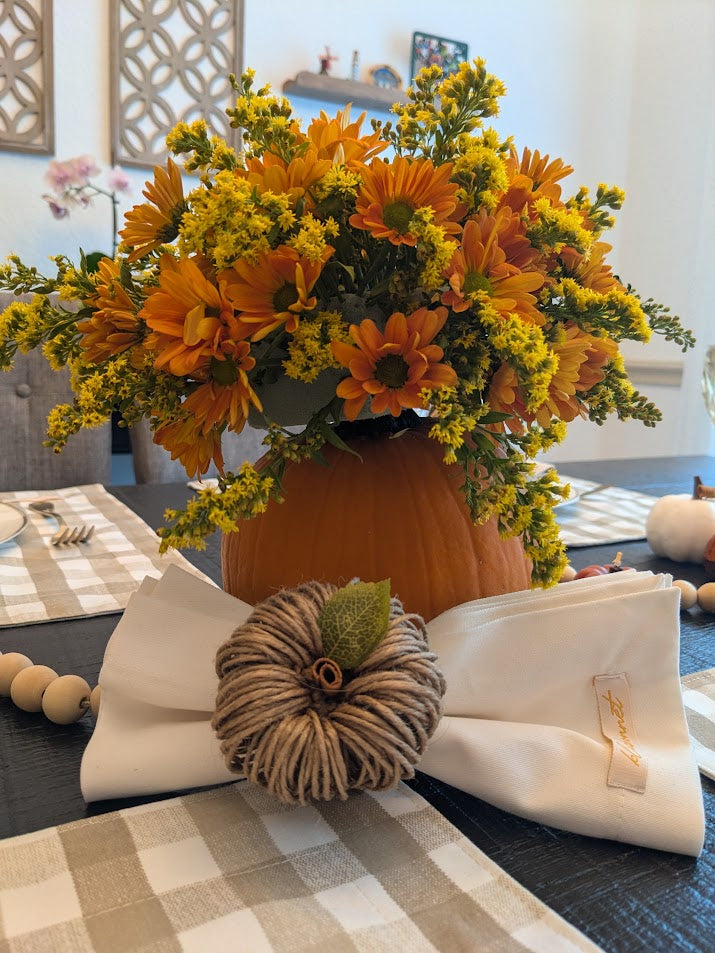 Jute Pumpkin Napkin Ring