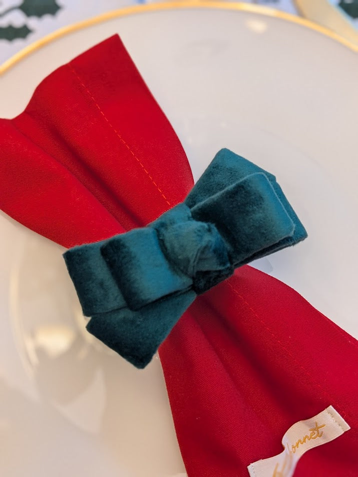 Velvet Bows Napkin Ring
