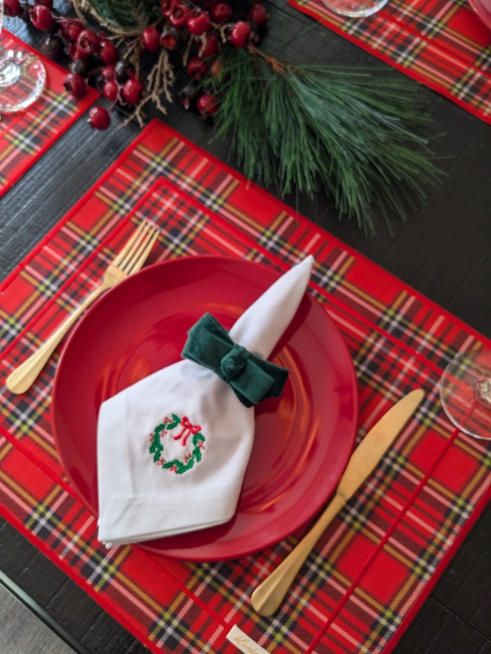 Embroidery Christmas Napkin