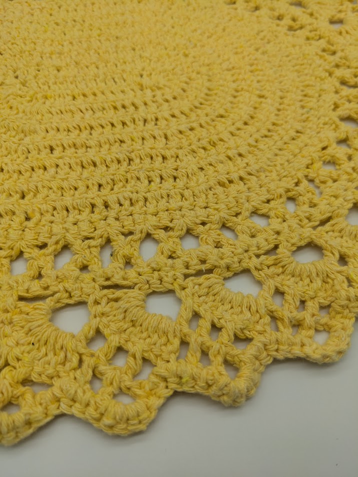 Round Crochet Placemats - Solid Colors