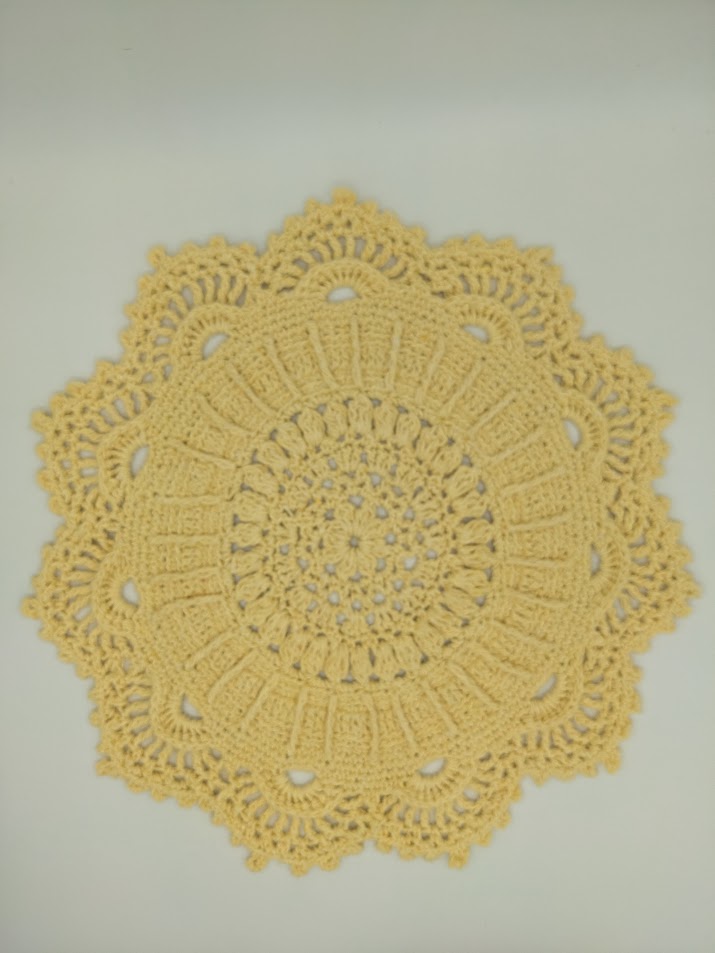 Round Crochet Placemats - Solid Colors