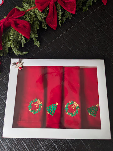 Embroidery Christmas Napkin