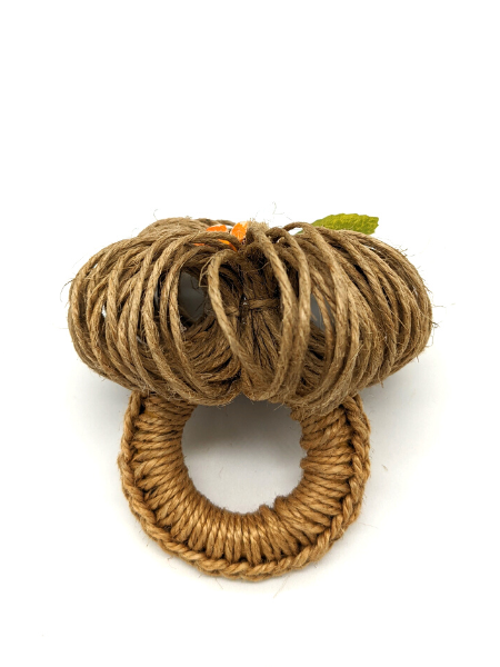 Jute Pumpkin Napkin Ring