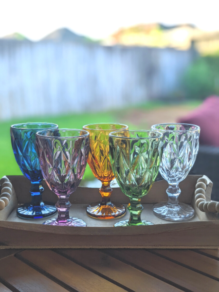 Colored Glass Goblets