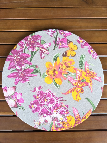 Orchid Charger Plate Cover