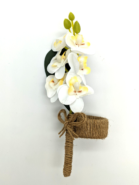 White Orchid Napkin Ring