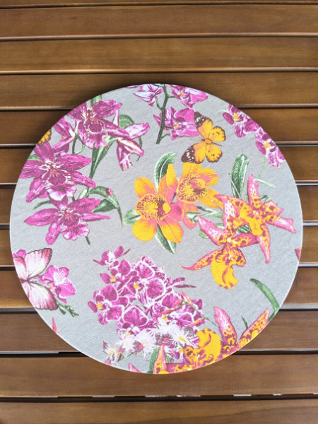 Orchid Charger Plate Cover