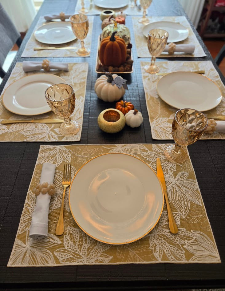 Golden Foliage Collection Table Setting