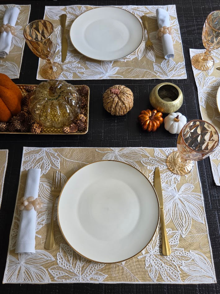 Golden Foliage Collection Table Setting
