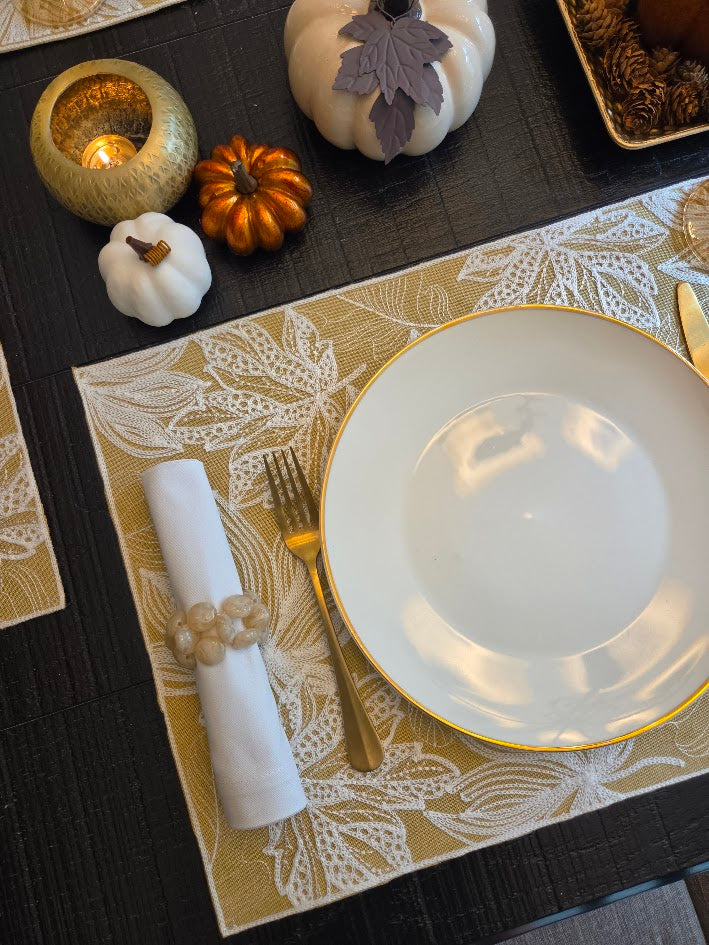Golden Foliage Collection Table Setting