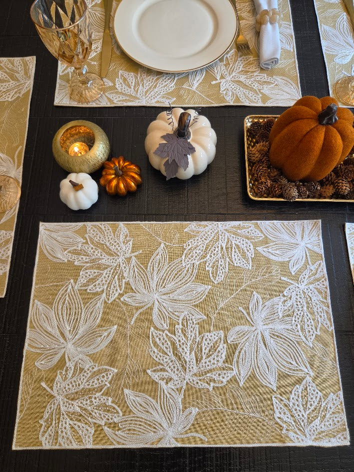 Golden Foliage Collection Table Setting