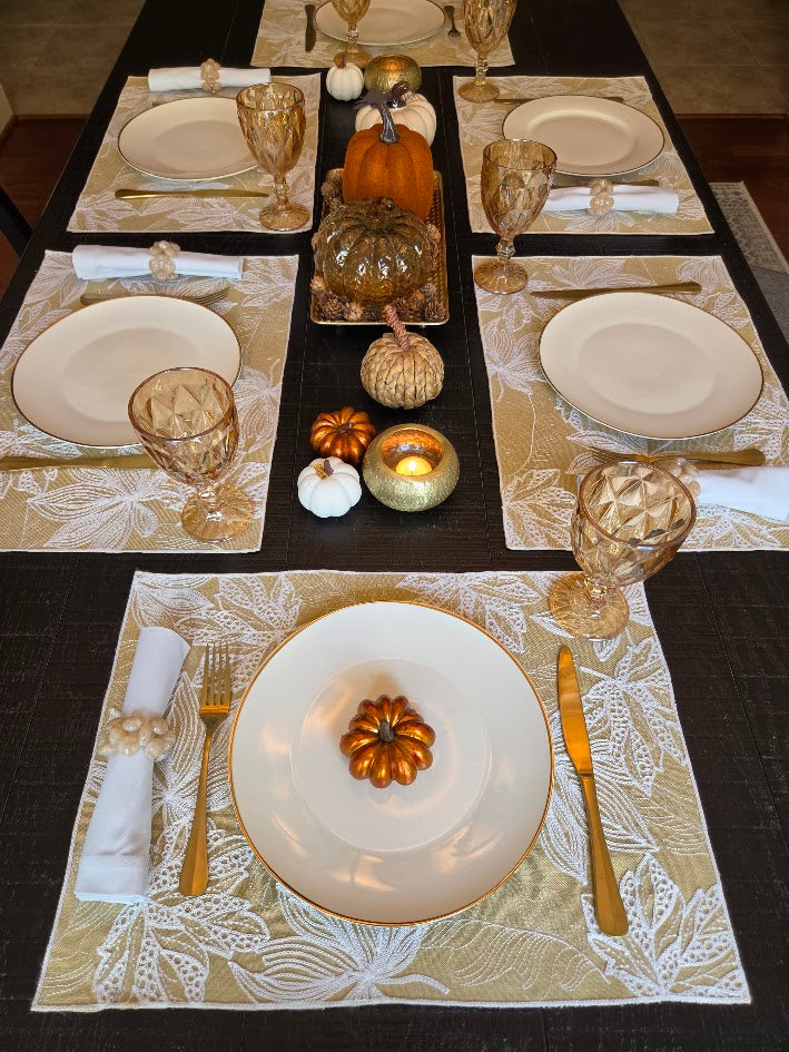 Golden Foliage Collection Table Setting