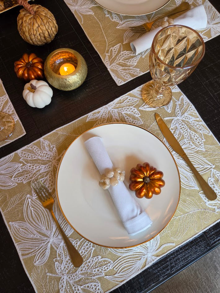 Golden Foliage Collection Table Setting