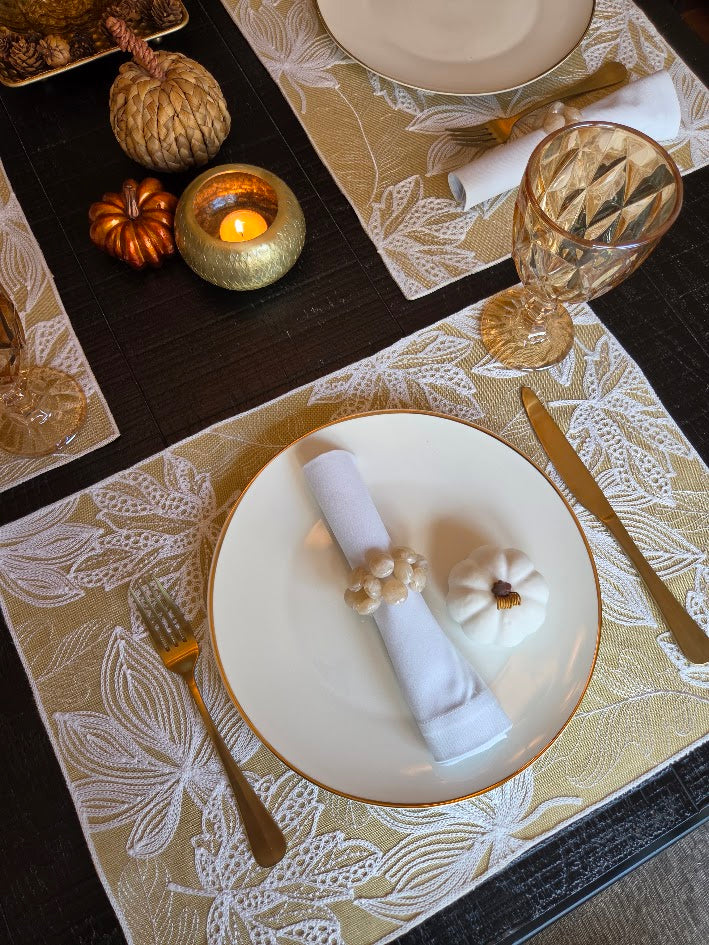 Golden Foliage Collection Table Setting