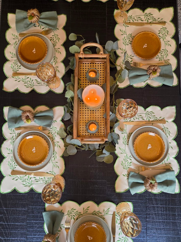Cozy Farmhouse Table Setting