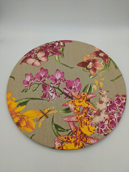 Orchid Charger Plate Cover