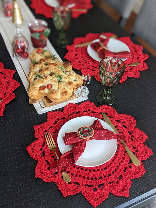 Christmas Crochet Placemats