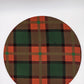 Christmas Red & Green Checkers Charger Plate Cover