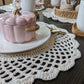 Off White Round Crochet Placemat