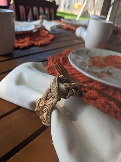 Dried Banana Leaf Napkin Ring
