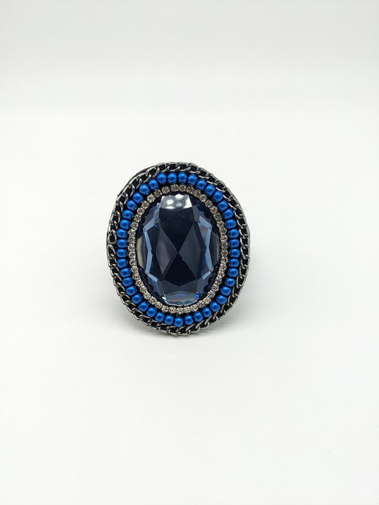 Blue Stone Napkin Ring