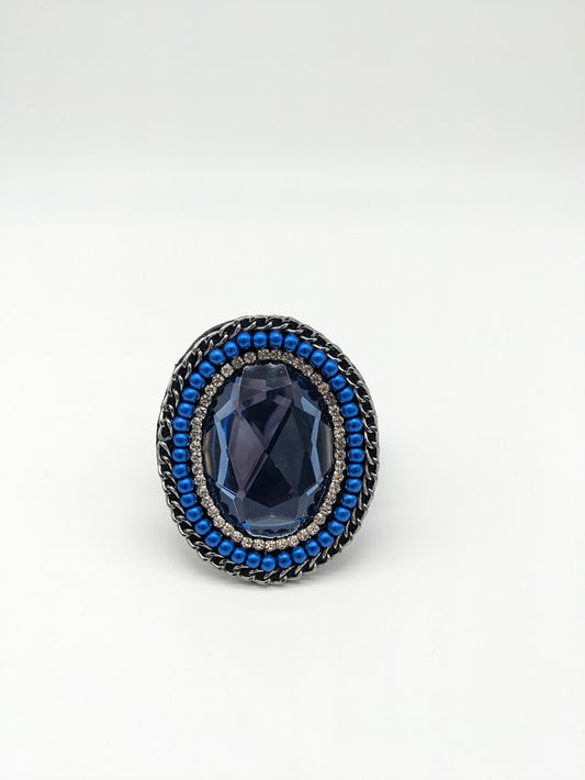 Blue Stone Napkin Ring