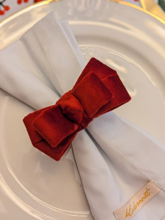 Velvet Bows Napkin Ring