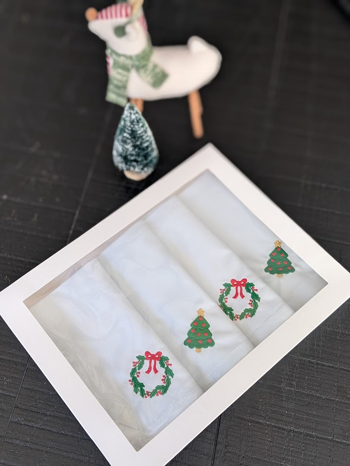 Embroidery Christmas Napkin