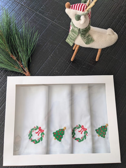 Embroidery Christmas Napkin