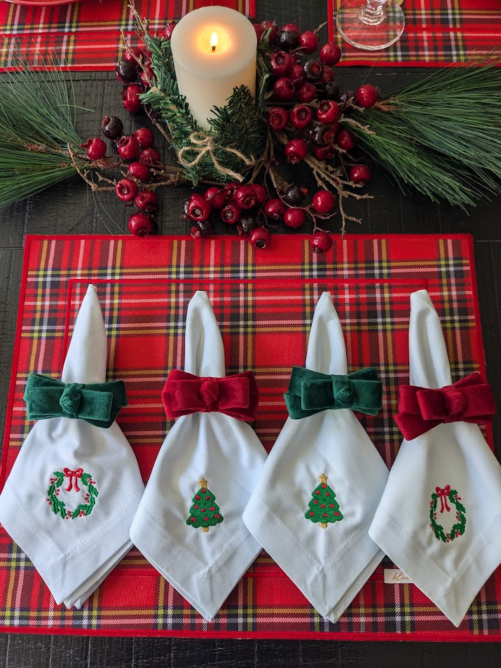 Embroidery Christmas Napkin