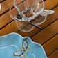 Glass Butterfly Cup Saucer