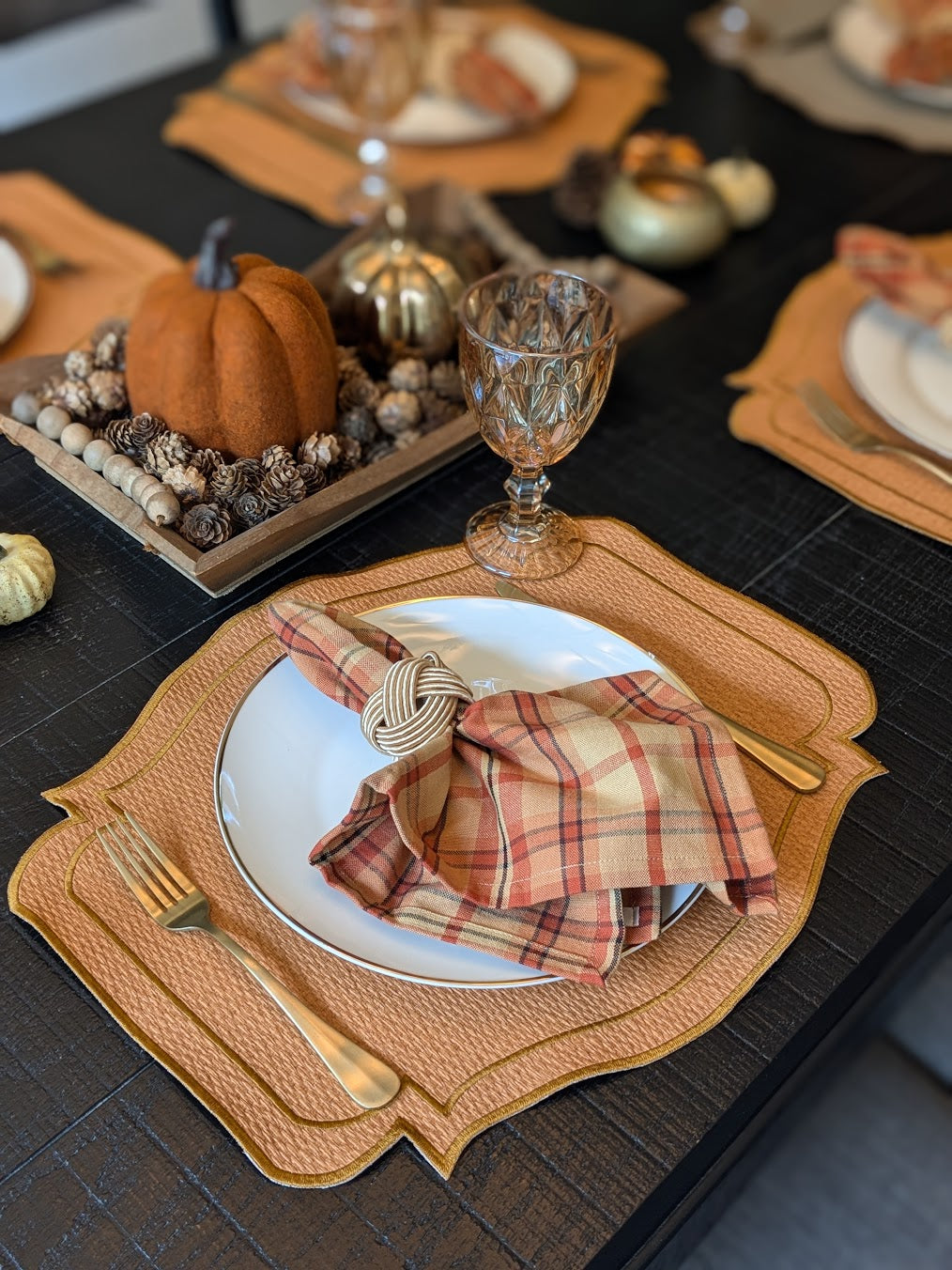 Cinnamon Woods Collection Table Setting