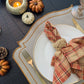 Orange Plaid Napkin