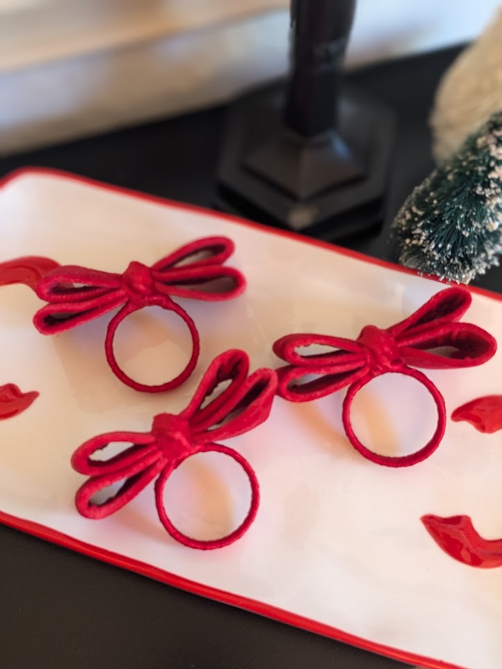 Velvet Bows Napkin Ring