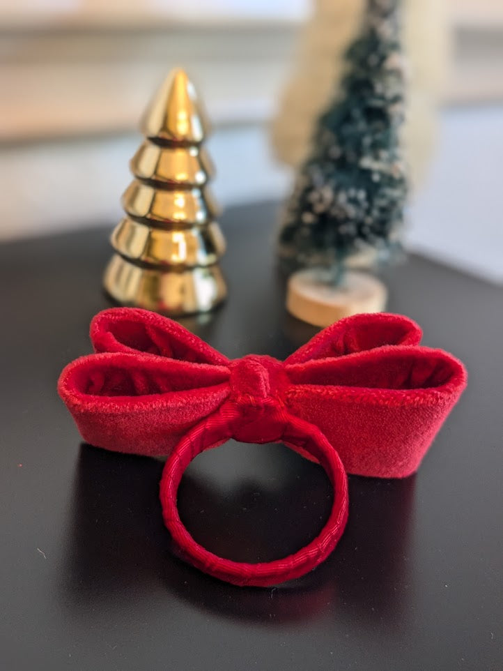 Velvet Bows Napkin Ring