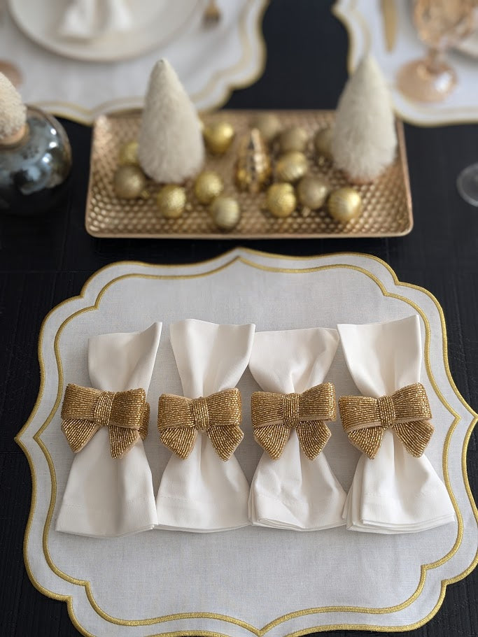 Golden Bow Napkin Ring