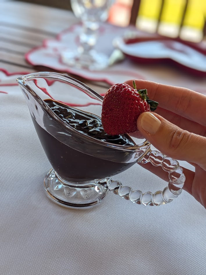 Crystal Gravy Boat with Hanger Hearts