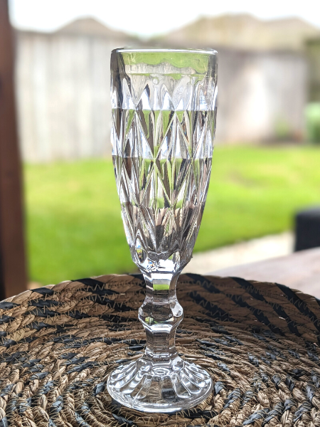 Glass Champagne Goblets